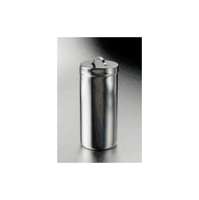 Applicator Jar 3-1/8 X 7 Inch Stainless Steel