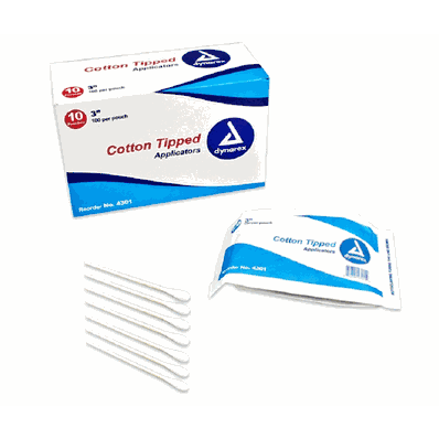 Applicator, Non-steril Cotton Tip App 3" - Me