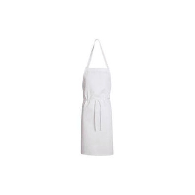 Apron, StafF Bib Wht Poly/Ctn - - Fisher