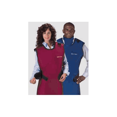 Apron, Xray W/Collar Teal 26"X42" - - Wolf X
