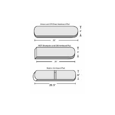 Arm Board Pad Amsco Direct - Arm Board, W/P