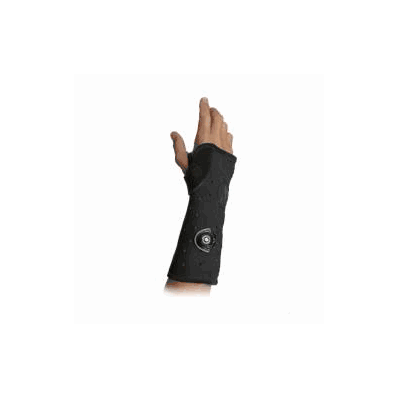 Arm Brace, Frctr Short Arm Open Thumb Blk Lt