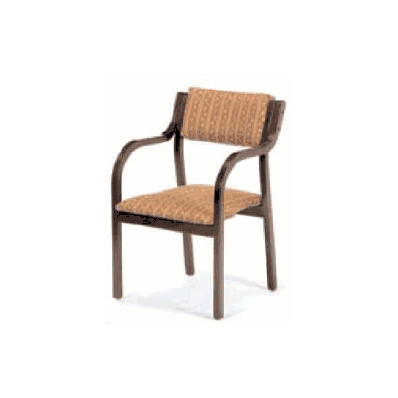 Arm Chair Mahogany With Arms - Chair, Stack B