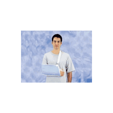 Arm sling, small, unisex, hook/loop closure, blue