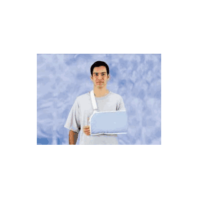 Arm sling, small with double ring, blue