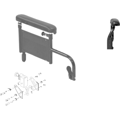 Armrest Pad - Pad, Replcmnt Desk Arm Chair Bl