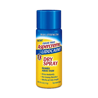 Aspercreme Lidocaine, 4 oz., 4% Dry Spray