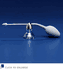 Atomizer, Clear Glass with Metal Top and Plastisol Bulb, Non-Sterile (1/Pk) by Summit Medical<br><br>BACK TO THE PRODUCT TABLE, <a href="http://www.aaawholesalecompany.com/summit-medical-devilbiss-atomizers-and-powder-blowers.html">CLICK HERE</a>