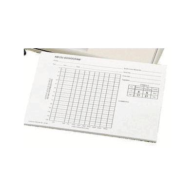 Audiogram Pad, 50 sheet for audiometer
