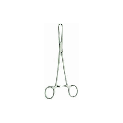 Baby Tissue Forceps Allis Scissor Type Curved