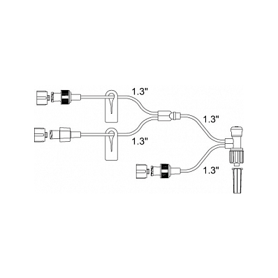Baby Trifuse W/FlL 2 Ck Valves 2 Clamps - Set