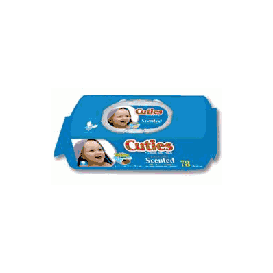 Baby Wipes Cuties 6.7 X 7.7 Inch Lavendar Fl
