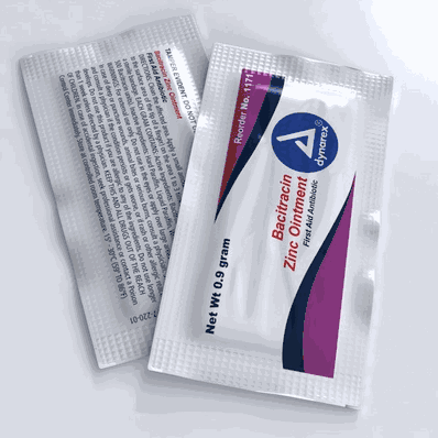 Bacitracin Zinc Ointment, .9 gram foil pack,