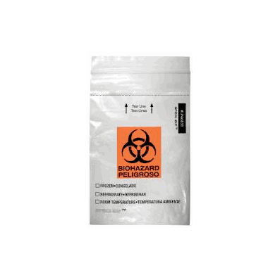 Bag, Bio Spcmn 3temp Zip Pckt Clr 4x6 (1000/C