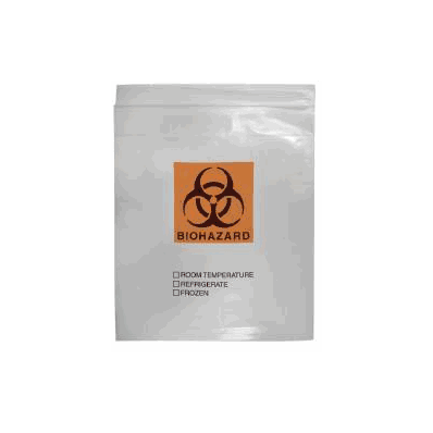 Bag, Bio Spcmn 3temp Zip Pckt Clr 8x10 (1000/