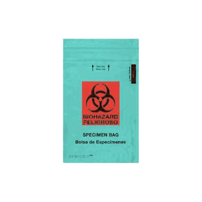 Bag, Bio Spcmn Zip Pckt Grn 6x9 (1000/Cs) -