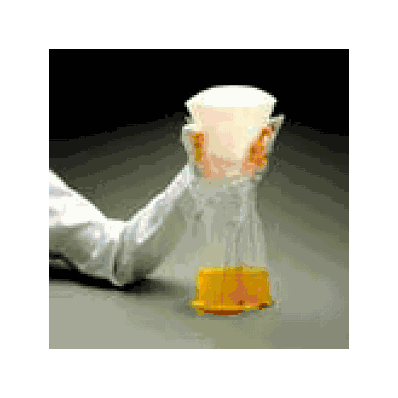 Bag, Clear, Grad, W/Hand Protection - Medline