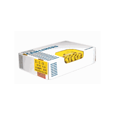 Bag, Hcare Print, YelLow, 40-45 Gl, 1.3 Mil -