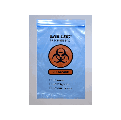 Bag, Specimen Trnsfr, Biohzrd, Blue, 6x9, 2ml