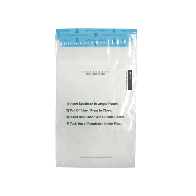 Bag, Specimen, W/Pouch, 6x10