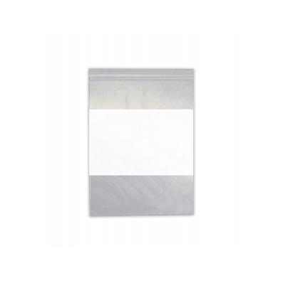 Bag, Zip 4x6 White Block, 2mil - Bag, Zip 4x6