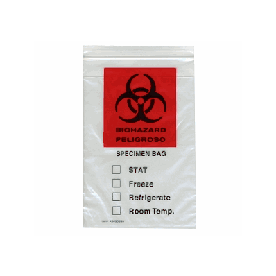 Bag, Zip, Lab, Spec, Printed, 3 Wall, 6x9