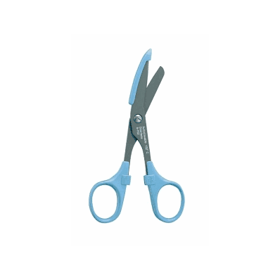 Bandage Scissors, Flouride Coated Color BLUE