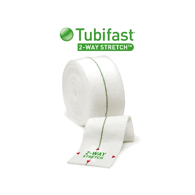 Bandage, Tubifast, Blue, 7.5cmx10m