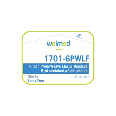 Bandage, Wnd Elast Prem-weave Str Lf 6"X5yds(