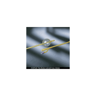 Foley Catheter, Medium with 26 Fr x 75 cc Balloon, 2-Way Medium Round Tip with Two Staggered Drainage Eye