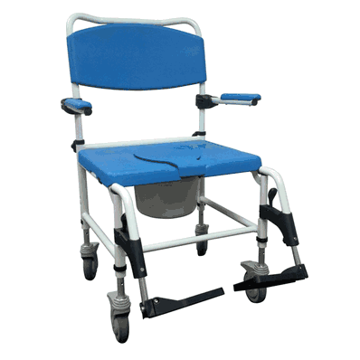 Bariatic Aluminum Rehab Shower Commode Chai