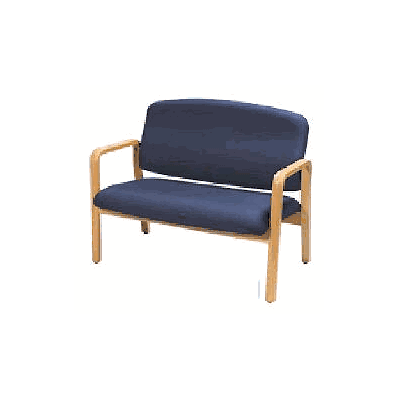 Bariatric Chair Blue Fixed Arms - Chair, Bari