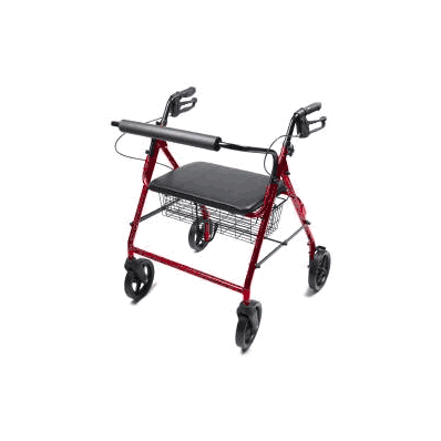 Bariatric Rollator Lumex Walkabout Burgundy