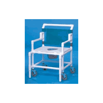 Bariatric Shower Commode Chair Pvc 22 Inch -