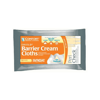 Barrier Cream Cloth, 8.5" x 5.5" Disposable
