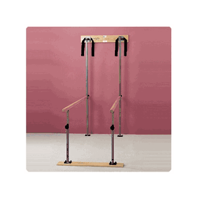Bars, Parallel, 7', Wall Mt, Folding, Adj Ht