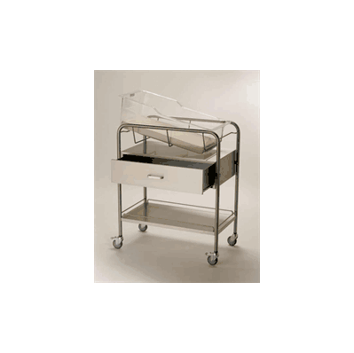 BASSINET, W/DRAWER, SHELF, CASTERS