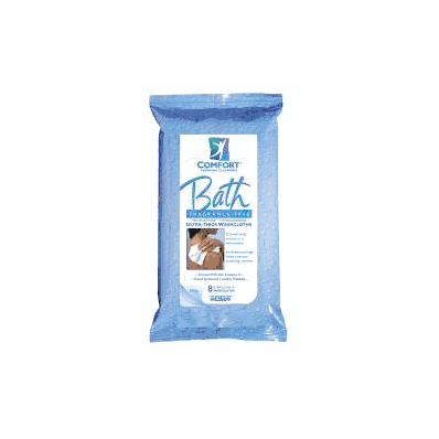 Bath Wipe Comfort Bath 8 X 8 Inch Unscented