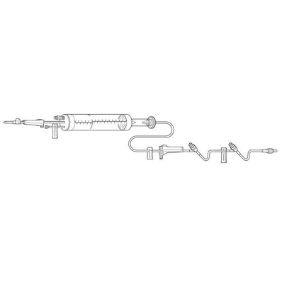 Baxter 2H8864 Buretrol Solution Set, 150 mL Burette Drip Chamber Filter Valve, 3 Clearlink