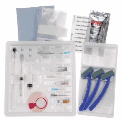 BBraun 333881 Pencan Spinal Anesthesia Tray, 24 ga x 4"
