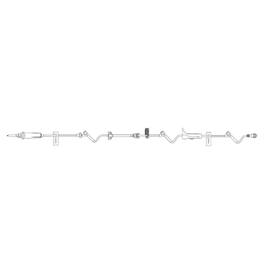 BBraun 362032 Infusomat Pump IV Set with SafeLine, Pump Set, 15 drops/mL, Volume 22 mL