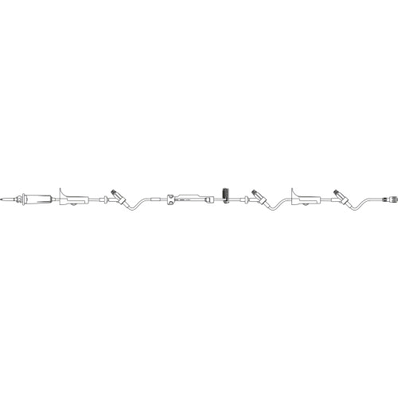 BBraun 362432 Infusomat Pump IV Set, Pump Set, 15 drops/mL, Volume 21 mL