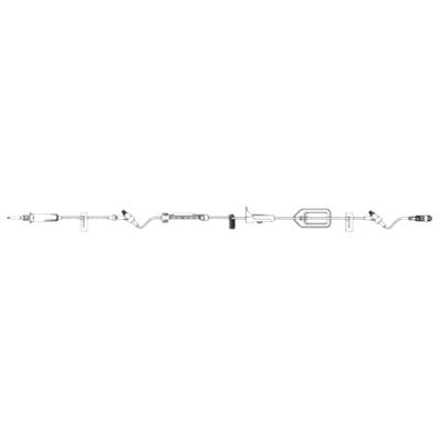 BBraun 363420 Infusomat Pump IV Set, Pump Set, 15 drops/mL Universal Spike, Volume 24 mL