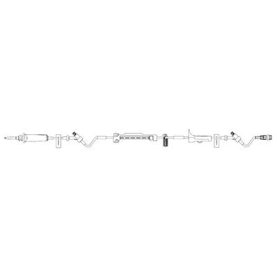 BBraun 363421 Infusomat Pump IV Set, Pump Set, 15 drops/mL Universal Spike, Volume 22 mL