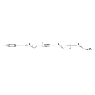 BBraun 363423 Infusomat Pump IV Set, Pump Set, 60 drops/mL Universal Spike, Volume 21 mL