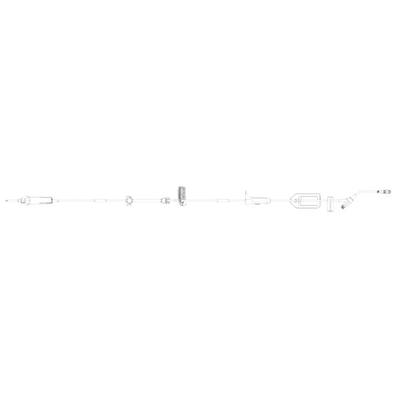 BBraun 363901 Infusomat Pump IV Set, Pump Set, 15 drops/mL Universal Spike, Volume 22 mL