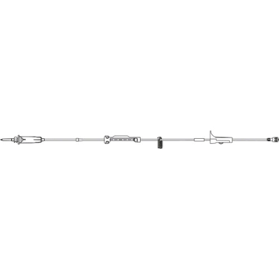 BBraun 490037 Infusomat Space Pump Low Absorption Set, Pump Set, 60 drops/mL