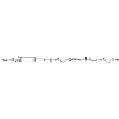 BBraun 490101 Infusomat Pump IV Set, Pump Set, 15 drops/mL, Volume 19 mL