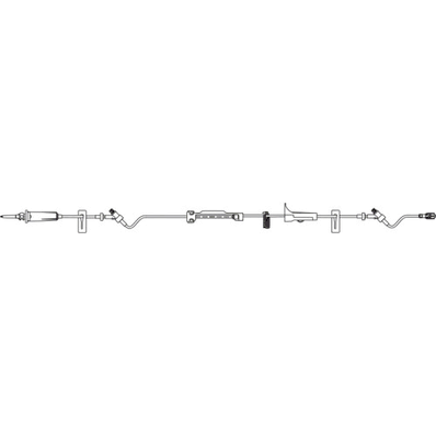 BBraun 490102 Infusomat Pump IV Set, Pump Set, 15 drops/mL, Volume 22 mL