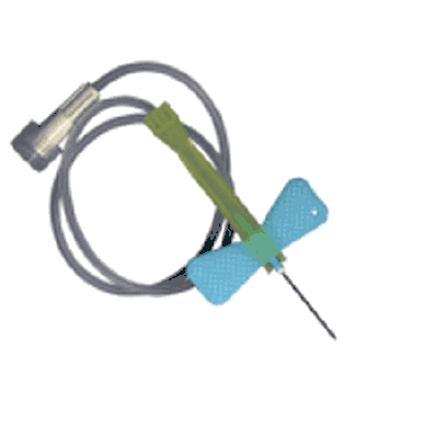 BD 367297 Vacutainer Safety-Lok 23 ga x 0.75" Safety, LIGHT BLUE 12" tubing